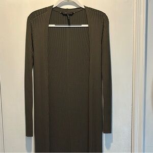 BCBG Max Azria Olive Green Maxi Cardigan
